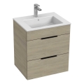 JIKA H4536121765141 - Vannas istabas skapītis ar izlietni CUBE 60,7x55 cm oša