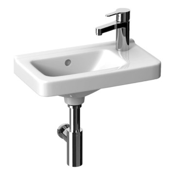 JIKA H8114240001061 - Pie sienas stiprināma izlietne CUBITO 45x25 cm keramika/balta
