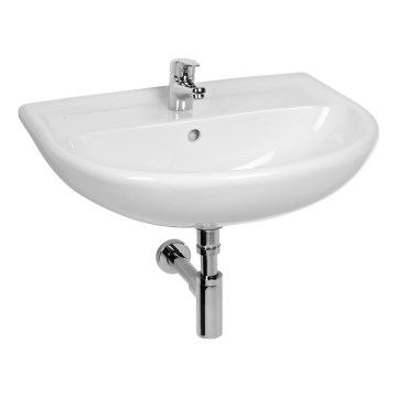 JIKA H8143820001041 - Pie sienas stiprināma izlietne LYRA 55x45 cm keramika/balta