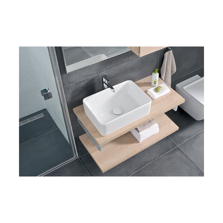 JIKA H8184230001121 - Galda virsmas izlietne CUBITO 50x35 cm keramika/balta