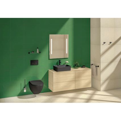 JIKA H8184237161121 - Galda virsmas izlietne CUBITO 50x35 cm keramika/matēts melna