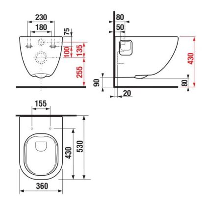 JIKA H8207160000001 - Karstāpiestiprināms WC MIO keramika/balts