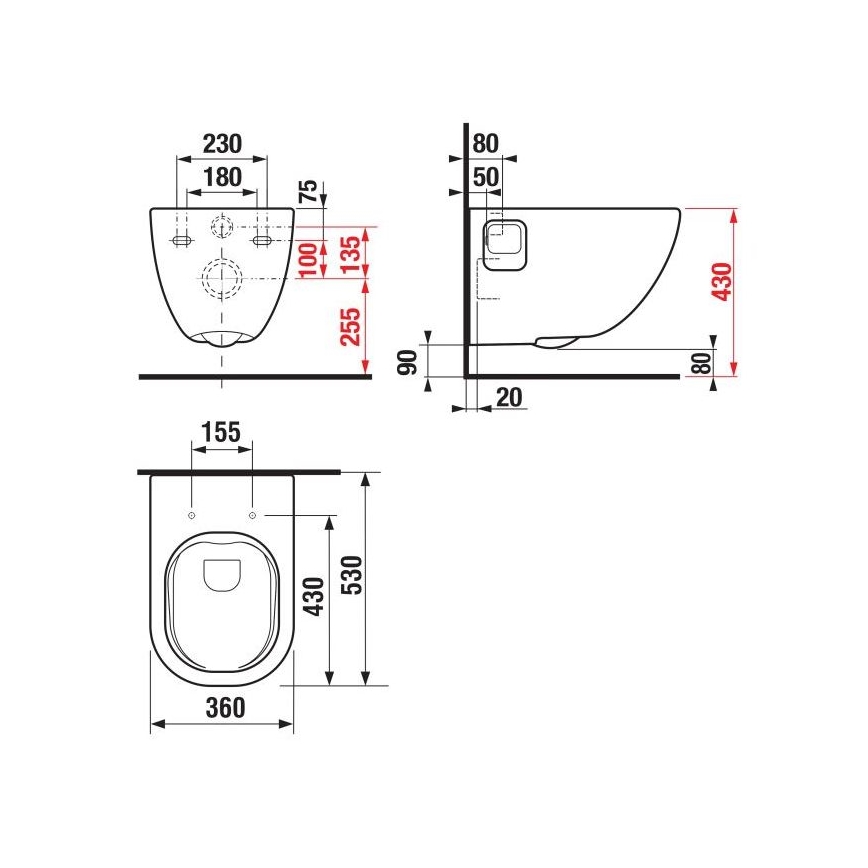JIKA H8207160000001 - Karstāpiestiprināms WC MIO keramika/balts