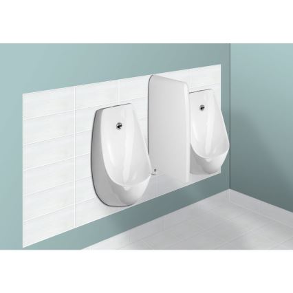 JIKA H8411010004871 - Pisuar ar sensoru DOMINO 24V, aizmugurējā pieslēguma un aizmugurējā noteka, keramika/balts