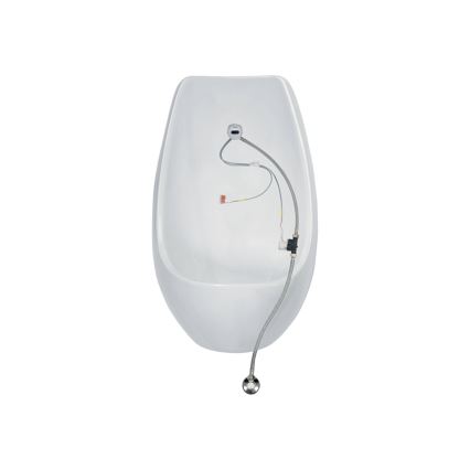 JIKA H8411010004871 - Pisuar ar sensoru DOMINO 24V, aizmugurējā pieslēguma un aizmugurējā noteka, keramika/balts