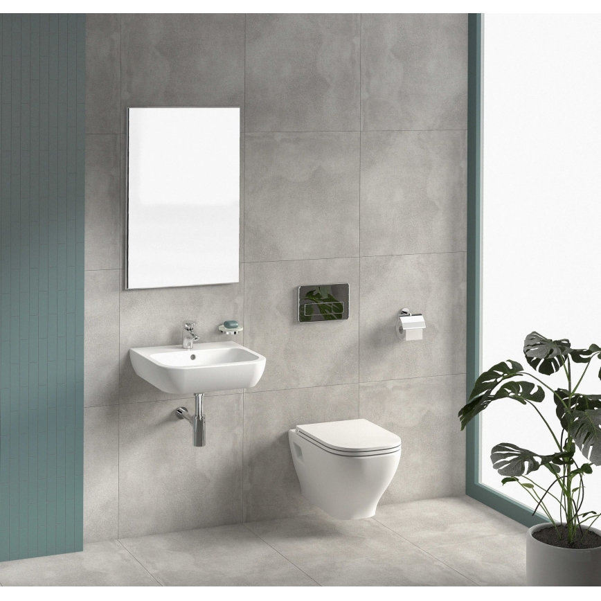 JIKA H8666160000001 - Sienas WC DEEP keramika/balta + tualetes sēdeklis SoftClose DEEP duroplasts/balts