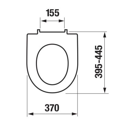 JIKA H8903850000631 - Tualetes poda vāks SoftClose LYRA duroplast/balta