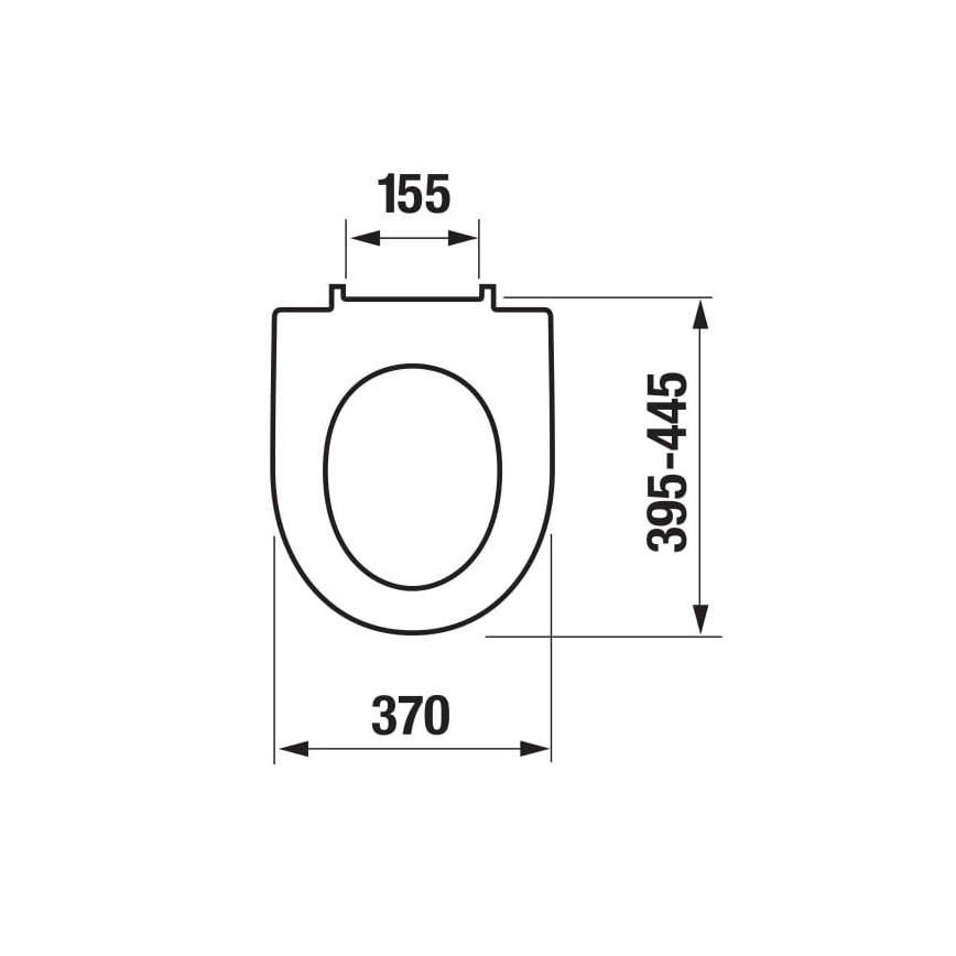 JIKA H8903850000631 - Tualetes poda vāks SoftClose LYRA duroplast/balta
