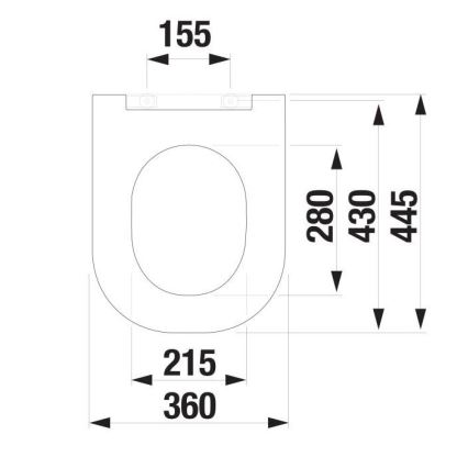 JIKA H8917160000631 - Tualetes poda vāks SoftClose MIO duroplast/balta
