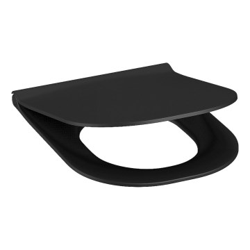JIKA H8917167160631 - Tualetes poda vāks SoftClose MIO duroplast/matēts melna