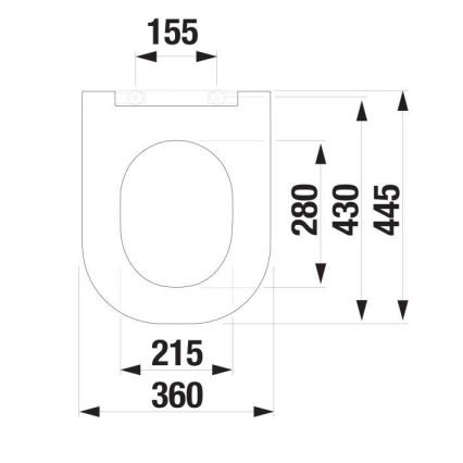 JIKA H8917167570631 - Tualetes poda vāks SoftClose MIO duroplast/balta