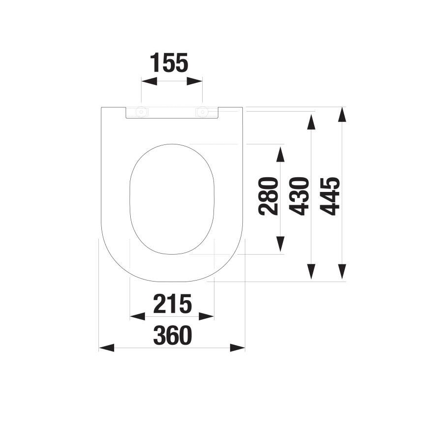 JIKA H8917167570631 - Tualetes poda vāks SoftClose MIO duroplast/balta