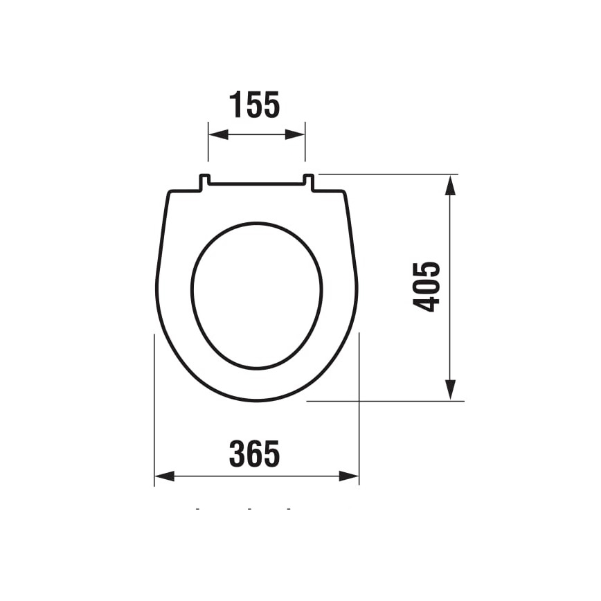 JIKA H8933803000631 - Tualetes poda sēdeklis LYRA duroplasts/balts