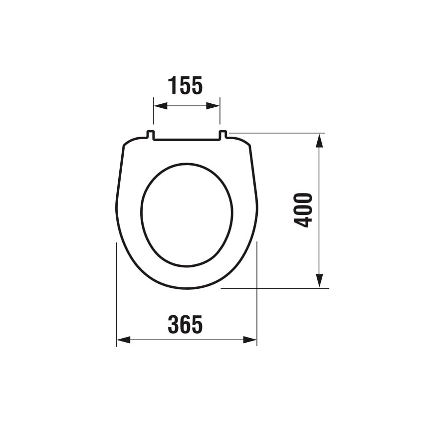 JIKA H8933830000001 - Tualetes poda sēdeklis LYRA termoplasts/balts