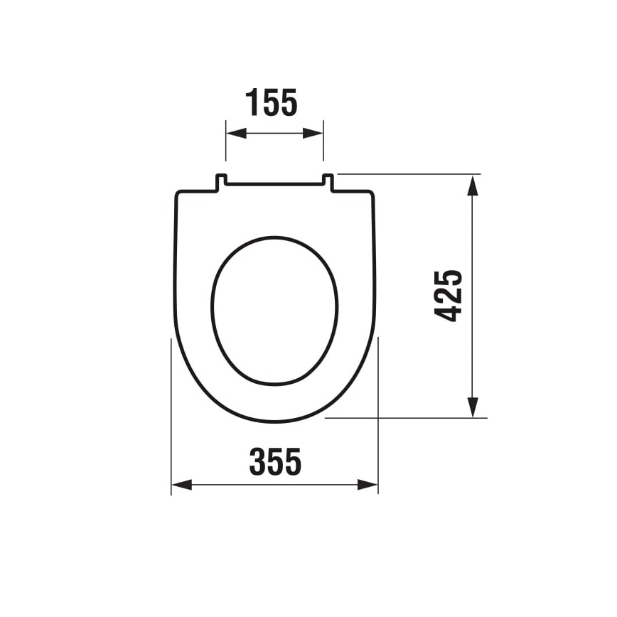 JIKA H8933843000631 - Tualetes sēdeklis LYRA duroplasts/balts
