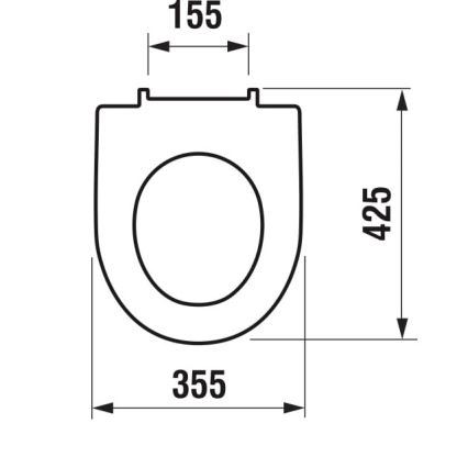 JIKA H8933853000001 - Tualetes sēdeklis SoftClose LYRA duroplasts/balts