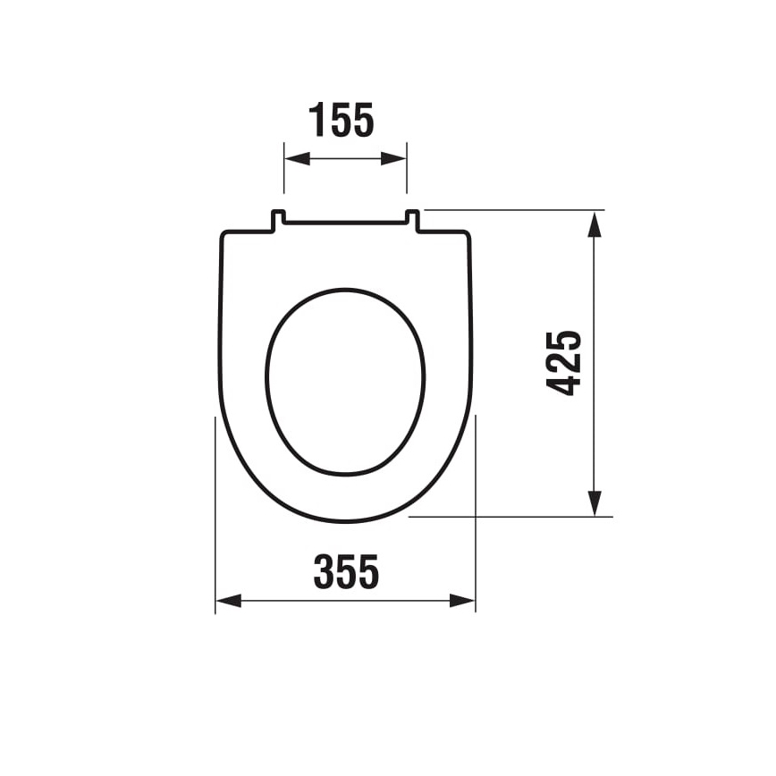 JIKA H8933853000001 - Tualetes sēdeklis SoftClose LYRA duroplasts/balts