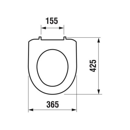 JIKA H8933870000001 - Tualetes poda vāks LYRA termoplasts/balta