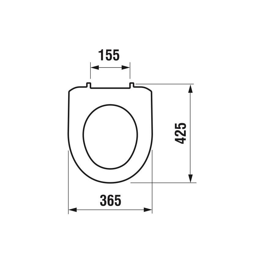 JIKA H8933870000001 - Tualetes poda vāks LYRA termoplasts/balta