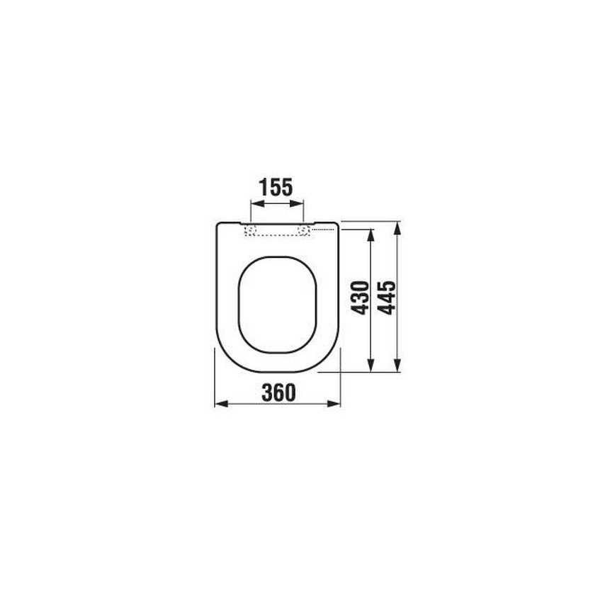JIKA H8936103000631 - DEEP tualetes sēdeklis, duroplasts, balts