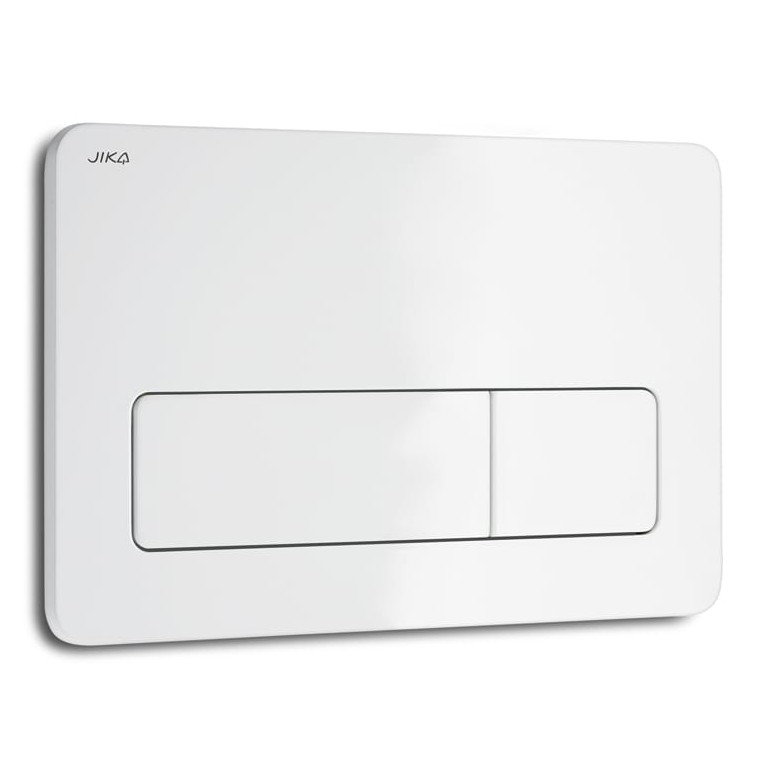 JIKA H8936620000001 - DUAL PRO divu režīmu skalošanas poga, balta