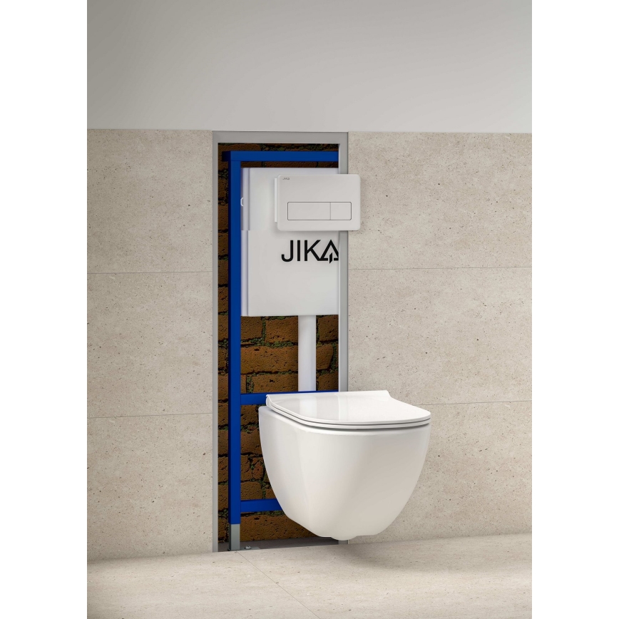 JIKA H8956520000001 - Iebūvējams modulis pie sienas stiprināmam tualetes podam ar bidē pieslēguma sagatavi