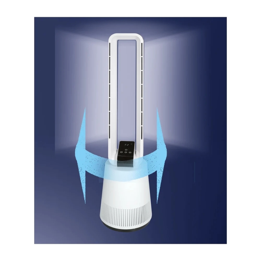 JOHNSON - Ventilators ar gaisa attīrītāju un HEPA filtru ARIA PURA 90W/230V balts + tālvadība
