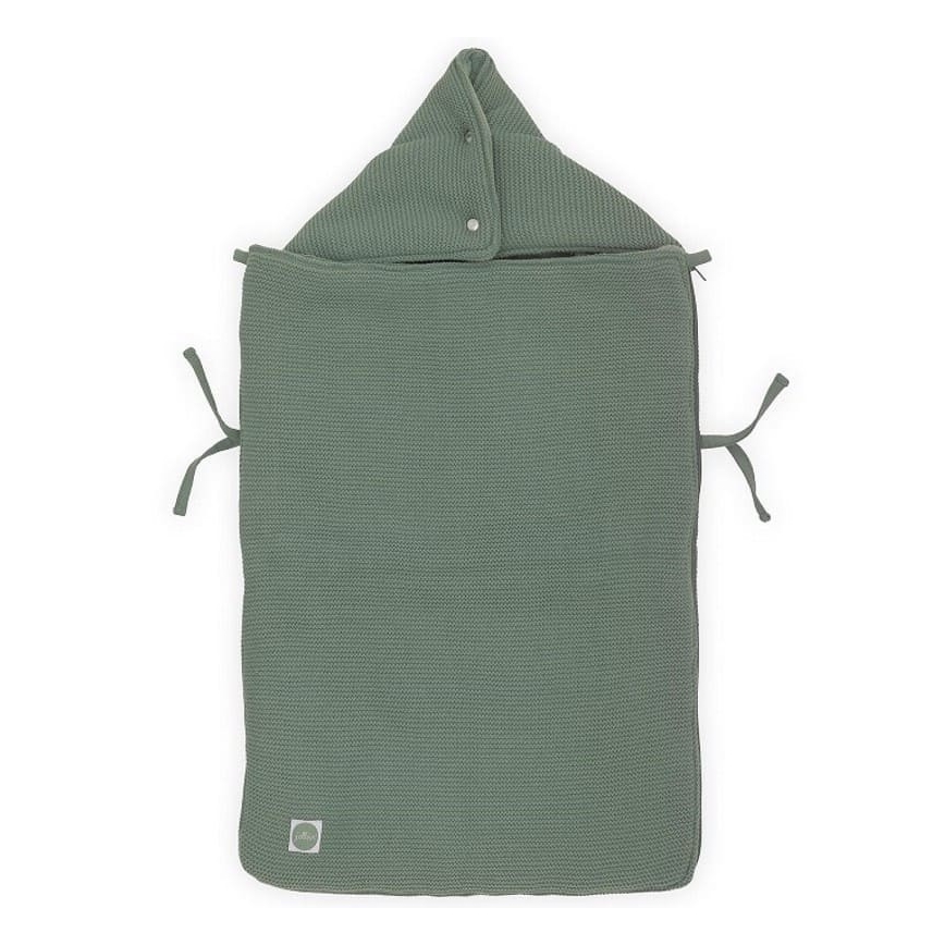 Jollein - Autokrēsliņa pārvalks fleece BASIC KNIT 42x82 cm Ash Green