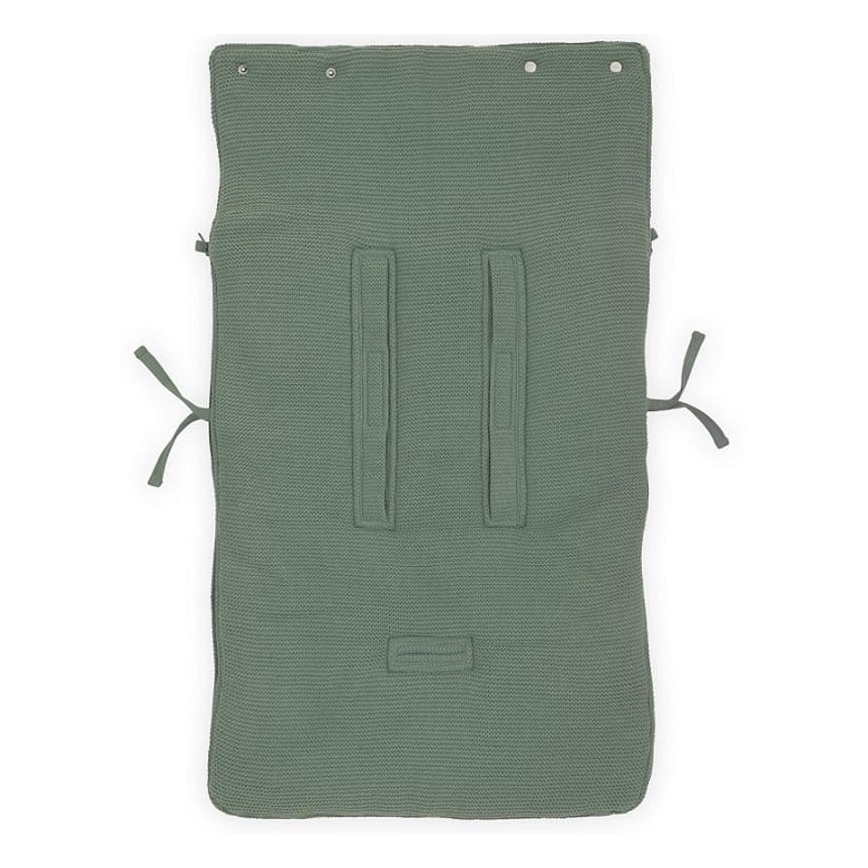 Jollein - Autokrēsliņa pārvalks fleece BASIC KNIT 42x82 cm Ash Green