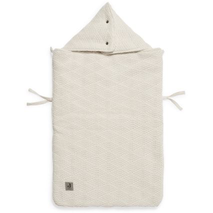 Jollein - Autokrēsliņa pārvalks RIVER KNIT 42x82 cm Cream White