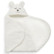 Jollein - Bērnu ietinamā sega fleece Bunny 100x105 cm Off White