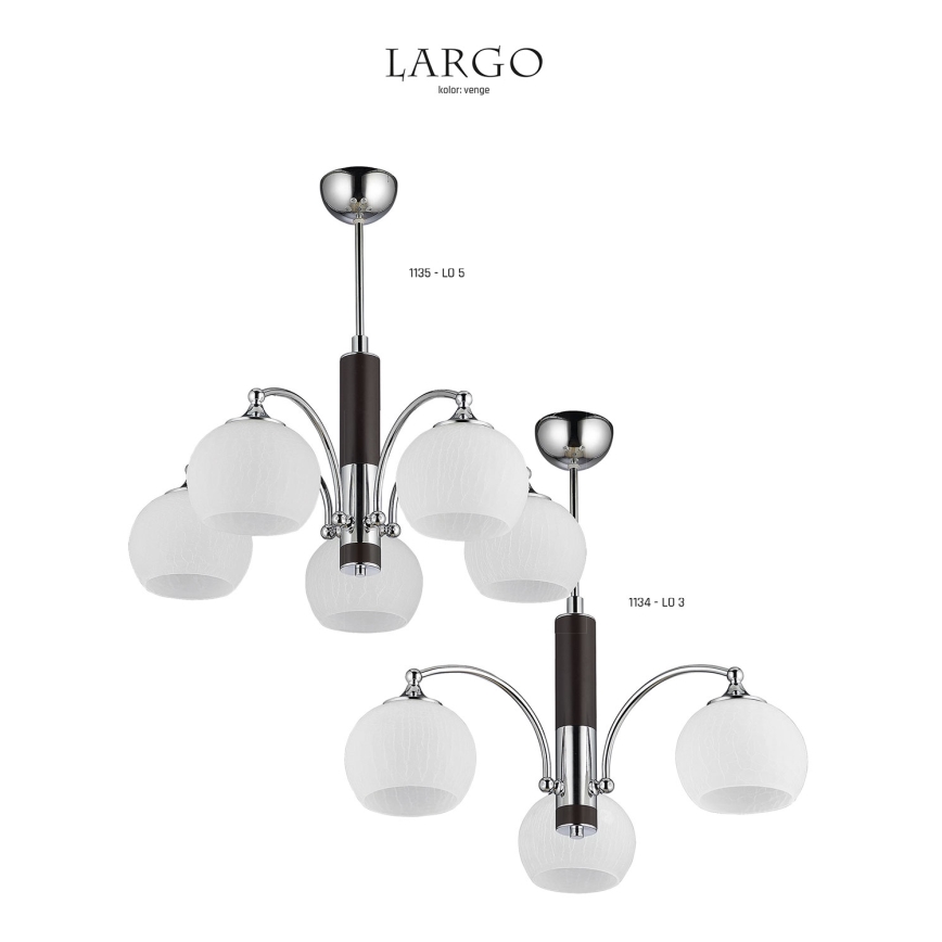 Jupiter 1134 - LO 3 - Piekarams gaismeklis LARGO 3xE27/60W/230V