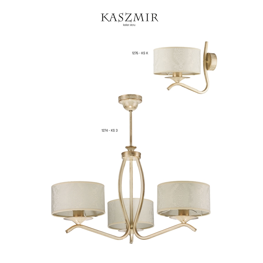 JUPITER 1276-KSKE - Sienas lampa KASZMIR 1xE27/60W