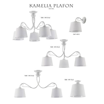 Jupiter 1349 - KM 3 PB - Griestu lampa KAMELIA 3xE27/60W/230V