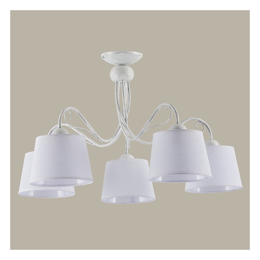 Jupiter 1350 - KM 5 PB - Griestu lampa KAMELIA 5xE27/60W/230V