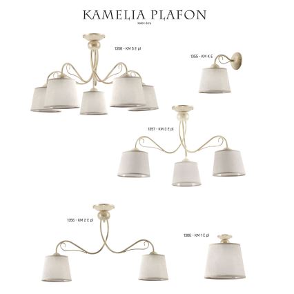 Jupiter 1357 - KM 3 PE - Griestu lampa KAMELIA 3xE27/60W/230V