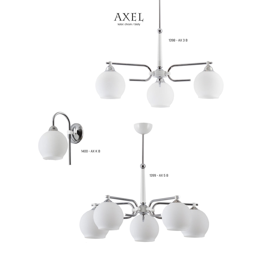 Jupiter 1398 - AX 3 B - Lustra uz stieņa AXEL 3xE27/60W/230V