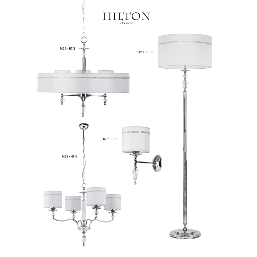 Jupiter 1427 - Sienas gaismeklis HILTON 1xE27/60W/230V