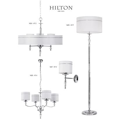 Jupiter 1428 - Galda lampa HILTON 1xE27/60W/230V