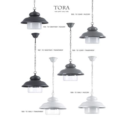 Jupiter 1505 - Lustra uz ķēdes TORA 1xE27/60W/230V