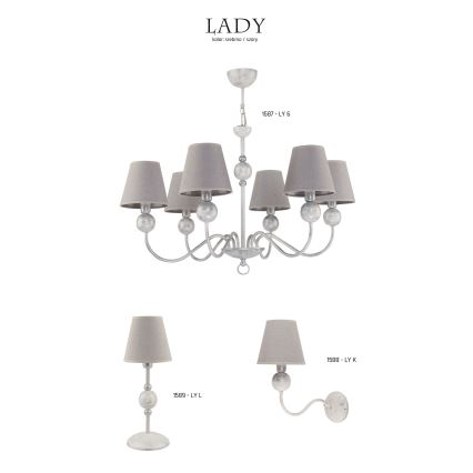 Jupiter 1589 - LY L BI - Galda lampa LADY E14/40W