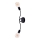 Jupiter 1672 - Sienas gaismeklis LUCE 2xE27/60W/230V melns