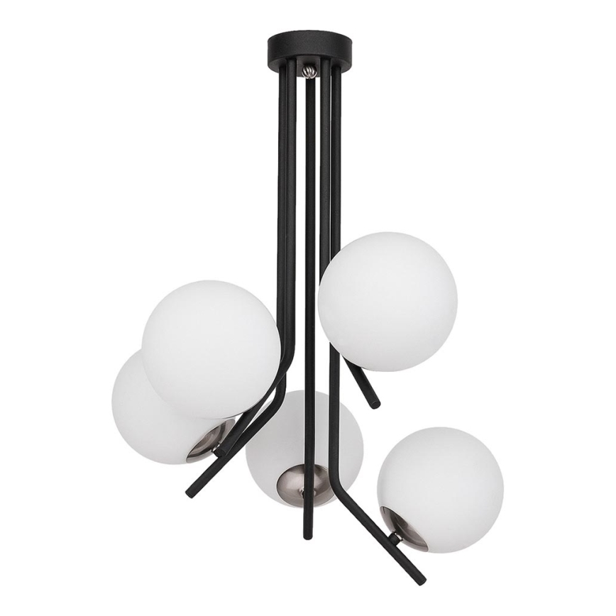 Jupiter 1737 - Lustra ar stieni TIM 5xE14/40W/230V spīdīgi hromēts