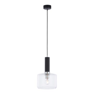 Jupiter 1855 - VA1 - Lustra ar auklu VANES 1xE27/60W/230V spīdīgi hromēts/melna