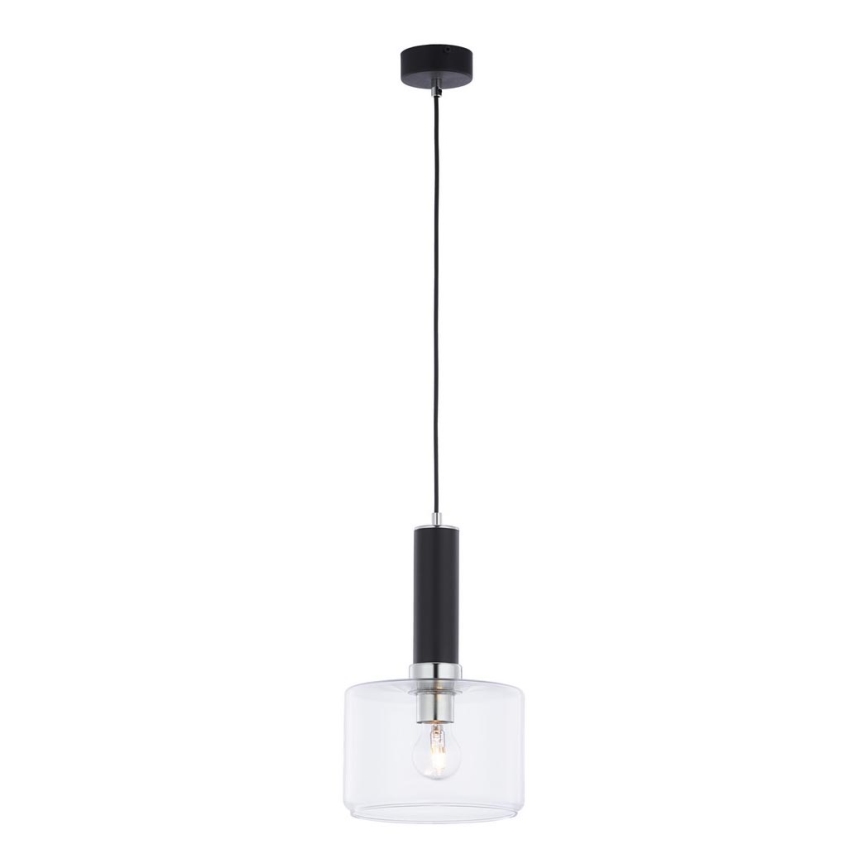 Jupiter 1855 - VA1 - Lustra ar auklu VANES 1xE27/60W/230V spīdīgi hromēts/melna