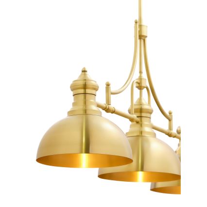 Jupiter 1915 - Lustrs uz stieņa PLATINO 3xE27/60W/230V misiņš