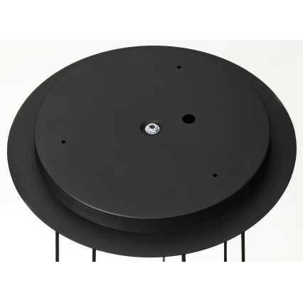 Jupiter 2015 - Lustra ar auklu ALAS 7xGU10/10W/230V melna/zelta