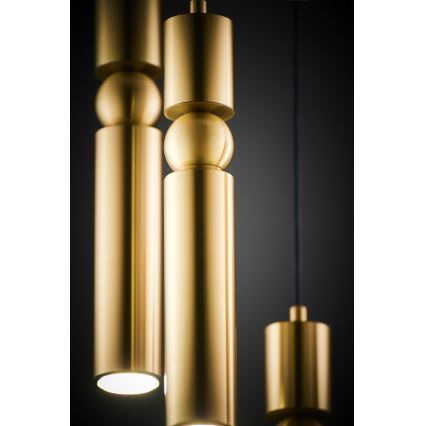 Jupiter 2020 - Lustra ar auklu ALAS 5xGU10/10W/230V zelta
