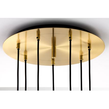 Jupiter 2021 - Lustra ar auklu ALAS 7xGU10/10W/230V zelta