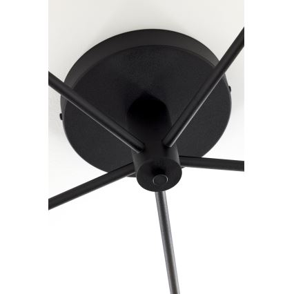 Jupiter 2048 - Piestiprināma griestu lustra PRATO 5xG9/14W/230V melna/dūmakaini pelēka